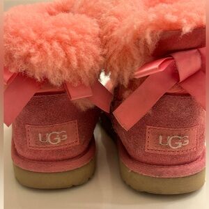 UGG Kids Pink Boots with bows